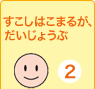 すこしはこまるが、 だいじょうぶ　2てん